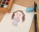 お子さんのかわいい一瞬を水彩画にします やわらかい空気とほんわかした色合いの美しさをお届けします イメージ5