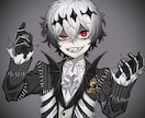 アニメ塗りのシンプルなイラスト作成します SNS用アイコン、サムネイル、グッズなどに！！ イメージ6