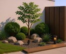 ガーデニングデザインの図面やパース作ります 外構に植物やエクステリアを図面化、パース化します イメージ3