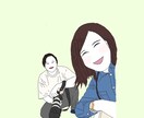 思い出の写真をイラスト化します アイコン、記念日等のプレゼントに線画はいかがですか？ イメージ8