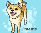 ペットの似顔絵をポップで可愛いイラストにします プレゼントにもオススメ！愛情込めます！ イメージ1