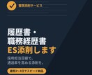 履歴書・職務経歴書・ESを添削します 採用担当目線で、通過率を高める添削をします イメージ1