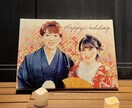 水彩タッチで似顔絵を描きます ギフトにおすすめ!印刷代行も承ります♪ イメージ5