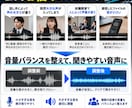 動画素材・録音ファイルのバラバラな音量を整えます 小さい声・大きい声の音量差を聞きやすく調整 イメージ2