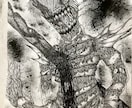 迫力のあるペン画一枚絵描きます 怒りや負の感情が沸き立つような絵を欲する方、御刮目 イメージ6
