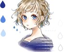 モノクロorカラーでSMS等のアイコンを制作します かっこいい〜かわいい女の子を描きます！ イメージ1