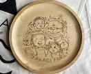 明るくPOPな似顔絵ウッドプレートを作成ます 世界にひとつだけのオリジナルプレートを作ってみませんか? イメージ2