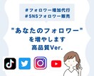 各SNSのフォロワー1000人〜増やします X,Instagram,TikTok,YouTube イメージ1