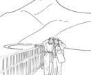 おしゃれでシンプルな線画似顔絵アイコンを制作します SNSや名刺に使えるシンプルな線画タッチの似顔絵です。 イメージ6