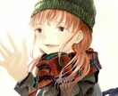 この世で1枚。手描きのイラスト描きます 暖かみのある手描きイラストです。 イメージ4