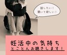 話したい！聞いてほしい！妊活中の気持ちお聞きします なかなか赤ちゃんを授からず悩んでいる方…経験者がサポート★ イメージ1