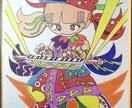 ミニ色紙イラスト作成します ちょっと可愛らしい系のマンガ風キャラのミニ色紙を、座右に！ イメージ1