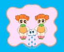 あなたの『かわいい』をポップに描きます 目がモクモクのかわいい子たちであなたのアイコン作ります☁️ イメージ2