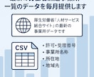 最新の労働者派遣事業所一覧のデータを毎月提供します 厚生労働省「人材サービス総合サイト」の最新の事業所データです イメージ1