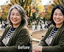 人物写真を自然にきれいにレタッチします 1枚から最短即日対応！丁寧仕上げにこだわります イメージ1