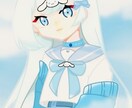 水色の女の子既存イラスト販売します 水色の既存イラストの女の子です イメージ1