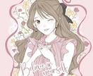 理想の私を先取り！お守りイラスト描きます 大人かわいい自分の似顔絵をアイコンや待ち受けに♥ イメージ2