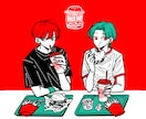 商用利用OK！オリジナルグッズ用イラスト描きます Tシャツ等オリジナルグッズ用イラストお描きします◎ イメージ3