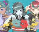 女の子のイラスト・アイコン描きます 可愛いだけじゃない、少し毒気のあるイラストをお届け! イメージ4