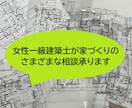 女性一級建築士が家づくりのいろいろな相談承ります お困りごとやスイッチ・コンセント・照明・内装などもどうぞ イメージ1