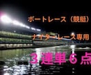 ボートレース３連単６点予想を代行します ナイターレースであなたの的中を全力投球でフォローします。 イメージ1