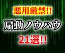 悪用厳禁！人を動かす「扇動ノウハウ」を暴露します 複数の高額セミナーで得た２１個の「人を動かす術」を激選！ イメージ1