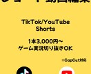 TikTok・YouTubeショート動画編集します テンポの良いショート動画編集・テロップ対応 イメージ1
