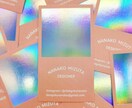 お洒落で洗練されたカードや名刺をデザインします 【修正無制限】お手頃な価格でハイクオリティーにデザインします イメージ1