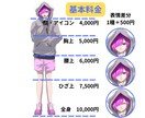 ライバーVtuber向けすぐ使える立ち絵制作します 依頼が初めてでも大丈夫！テンプレ回答で迷いなく イメージ2