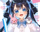 商業利用可能！バストアップイラスト描きます キラキラ可愛いSNSアイコンにも使えるバストアップイラスト！ イメージ4