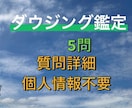 ダウジング鑑定★詳細・個人情報不要★5問鑑定します YES/NO、可能性の確率や時期・白黒ハッキリさせたい時に！ イメージ1