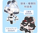 可愛いミニキャラ描きます 1.5〜3頭身のSDキャラクターイラストを描きます イメージ2