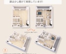 一目で空間が伝わる！リアルな3D間取図を作成します マンションの3D間取り図を、家具あり・なしセットでお届け！ イメージ4