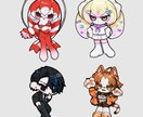 小さくても映える！デフォルメイラストお描きします 3頭身のデフォルメなのでグッズやアイコンなどにもおすすめ！ イメージ4