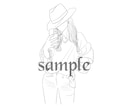 シンプル、白黒デザイン、オシャレイラスト描きます SNSなどのアイコンやインテリアにいかがですか？ イメージ5