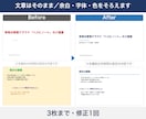 パワポ資料3枚の余白・字体・色をそろえます 文章は変えずに、見た目のばらつきだけを整えます イメージ1