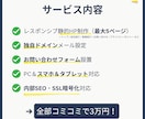 独自ドメインメール込み！格安でHPを作成します 維持費はドメイン代のみ！初年度1円～、次年度も1,721円～ イメージ4