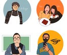 お写真からアイコンお描きします 思い出の1枚からあなただけのアイコンを。 イメージ4