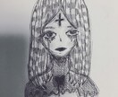 似顔絵ペン画で描きます ペン画なので細かく繊細なタッチ陰影のある立体的な似顔絵 イメージ2