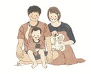 思い出のお写真をイラストで描きます 。＊♪～ゆるかわいいイラスト描きます！～♪＊。 イメージ4