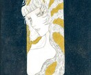 美しい人物画×模様を描きます 美しい人物画で他には無い1品を イメージ3