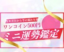 まずはワンコイン！今のあなたの運の流れを占います 【500円】今、動けない理由を生年月日から読み解く ミニ運勢 イメージ1