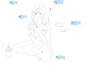 即日相談も可能！思い出の写真線画にします 入学、卒園、七五三など、思い出をイラストに イメージ2