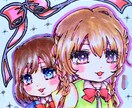 可愛いペットの擬人化イラスト描きます ミニ色紙にご自身のペットを人間化(擬人化)させます！ イメージ1