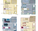 カラフルポップな【間取り図イラスト】作成します ワクっとする間取り図で、あなたの物件をもっと魅力的に！ イメージ1