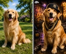 ペット写真をAIで世界観のある一枚に仕上げます 大切な思い出を､世界にひとつだけの1枚へ イメージ2