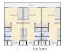 リノベーション物件のビフォーアフター図面作成します ・「この物件、こんなに変わるんだ」を見える化 イメージ2