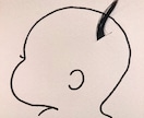 赤ちゃんのファーストカットアート作成します インスタで見るファーストカットアート！再現します！ イメージ1