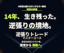 14年生き残った逆張りトレードの極意を伝授します 14年、相場で生き残ってきた私が辿り着いた逆張りの境地 イメージ1