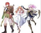ゲーム・TRPG用の全身立ち絵を制作します ファンタジー衣装・キャラクターデザインもお任せください！ イメージ4